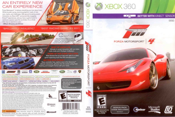 Forza Motorsport 4 (Xbox 360) $29.99 shipped at Microsoft Store